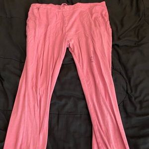 sweatpants that have a “princess” title on the right side of the thigh